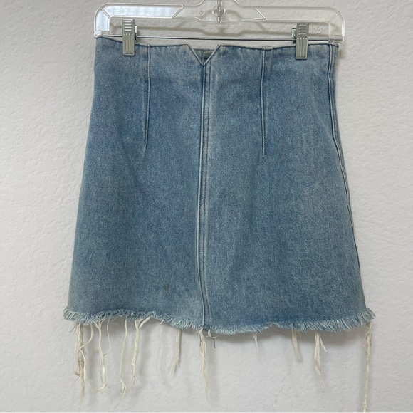 GRLFRND Twiggy Denim Mini Skirt High Rise Size 26 - Picture 4 of 5